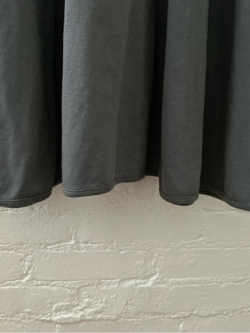 Indigenous Organic Cotton Dress Dark Gray V-Neck Minimalist Fair Trade Quality L - Picture 6 of 11